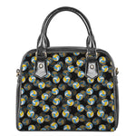 Volleyball Pattern Print Shoulder Handbag