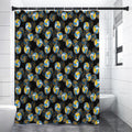 Volleyball Pattern Print Shower Curtain