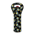 Volleyball Pattern Print Single Neoprene Wine Tote