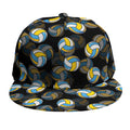 Volleyball Pattern Print Snapback Cap