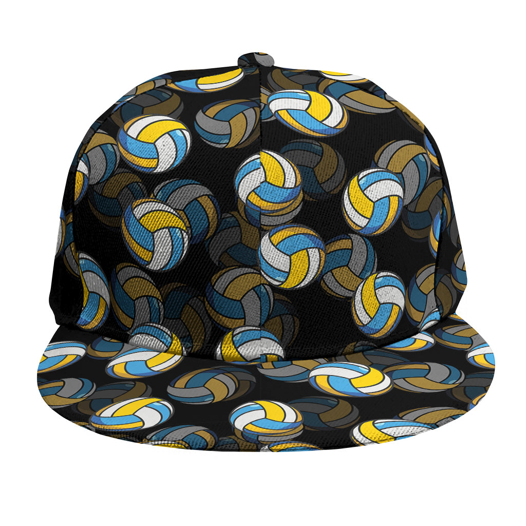 Volleyball Pattern Print Snapback Cap