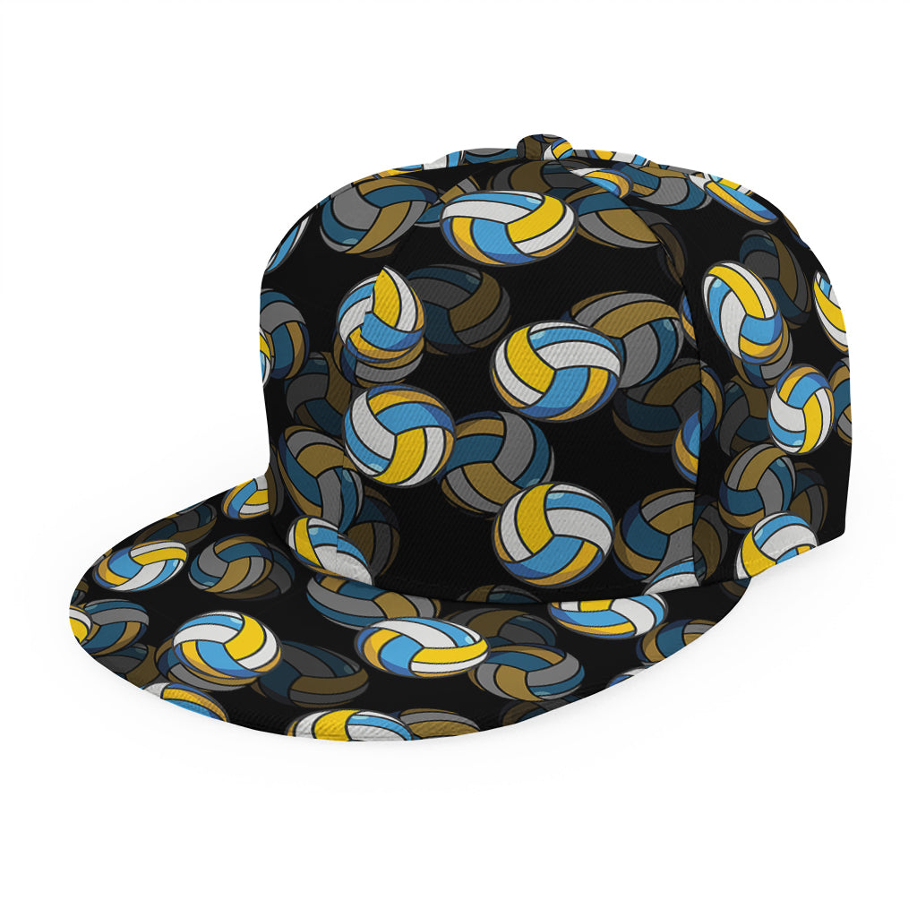 Volleyball Pattern Print Snapback Cap