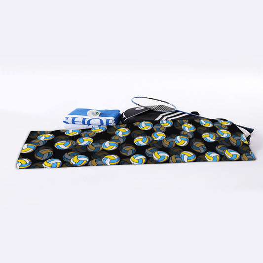 Volleyball Pattern Print Sports Towel