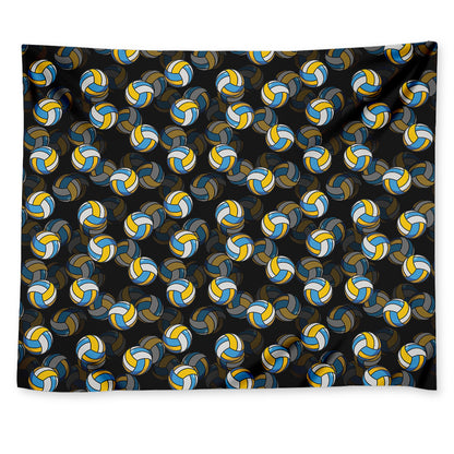 Volleyball Pattern Print Tapestry