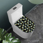 Volleyball Pattern Print Toilet Lid Cover