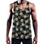 Volleyball Pattern Print Training Tank Top