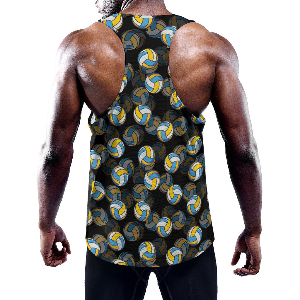 Volleyball Pattern Print Training Tank Top