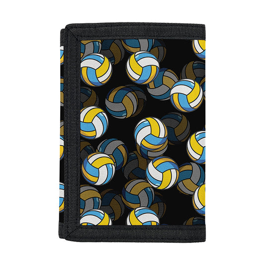 Volleyball Pattern Print Trifold Wallet
