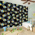 Volleyball Pattern Print Wall Sticker