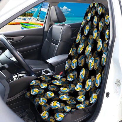 Volleyball Pattern Print Waterproof Car Seat Cover