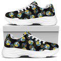 Volleyball Pattern Print White Chunky Shoes