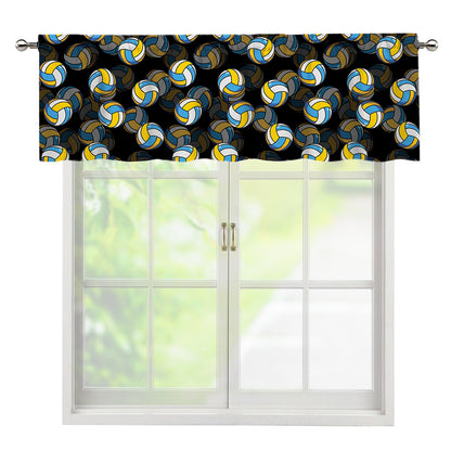 Volleyball Pattern Print Window Valance