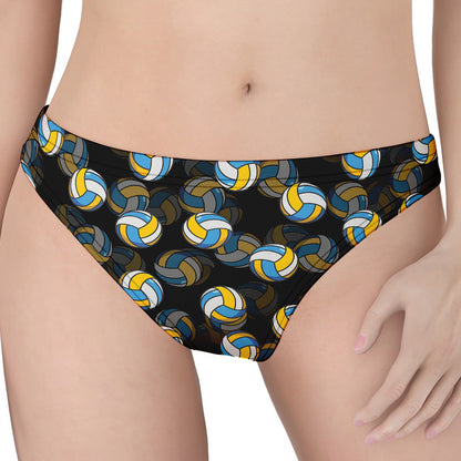 Volleyball Pattern Print Women's Thong