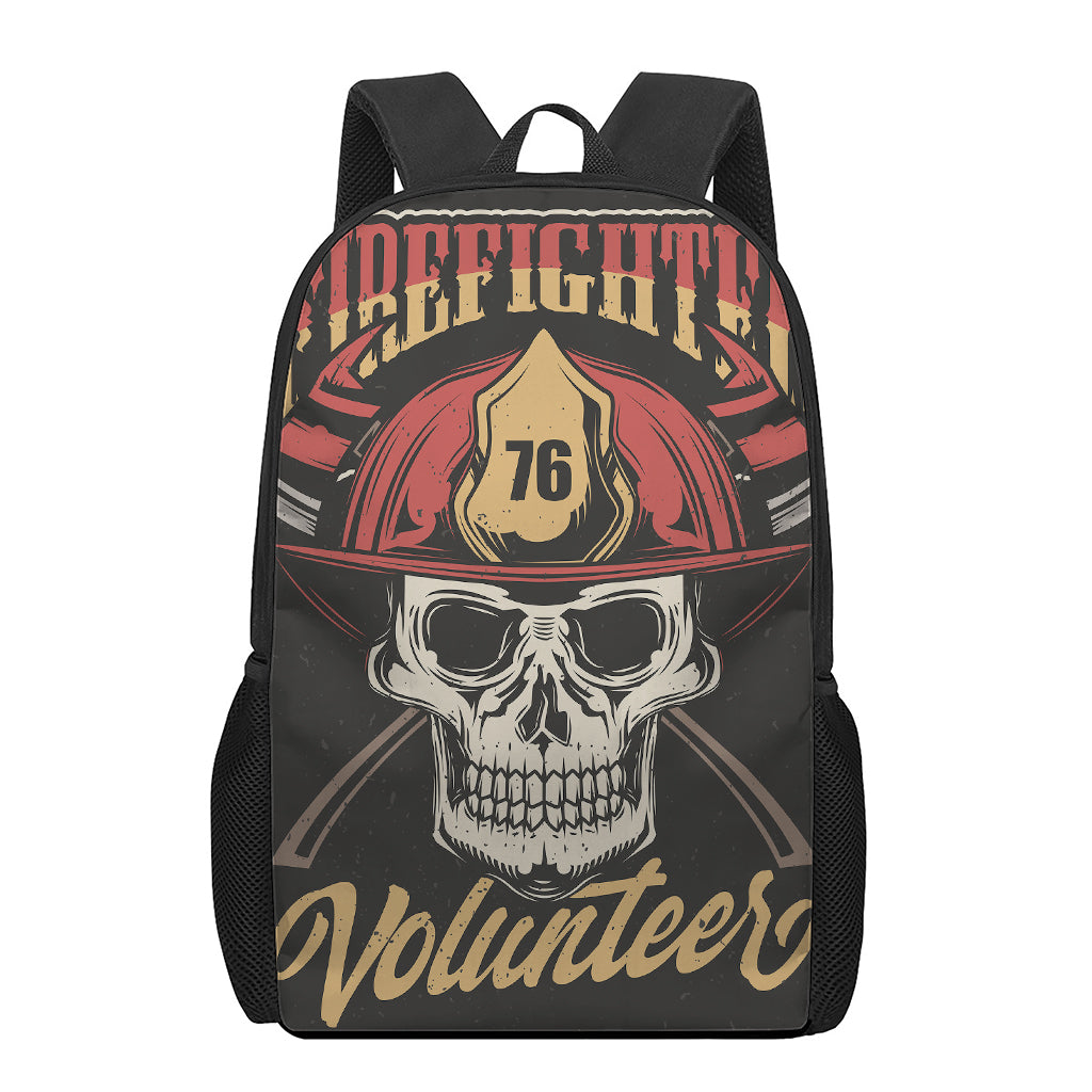 Volunteer Firefighter Print 17 Inch Backpack