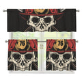 Volunteer Firefighter Print 3 Piece Kitchen Curtains