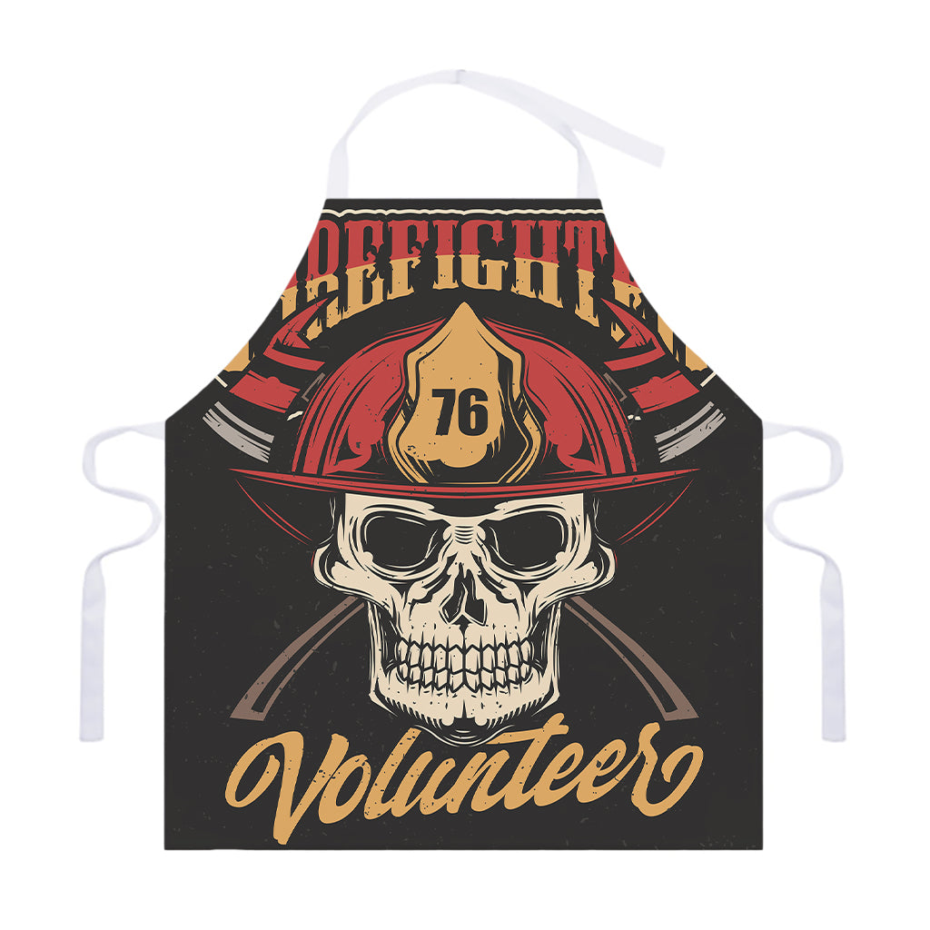 Volunteer Firefighter Print Adjustable Apron