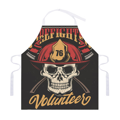 Volunteer Firefighter Print Adjustable Apron