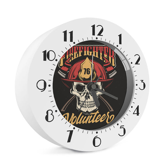 Volunteer Firefighter Print Alarm Clock
