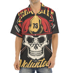 Volunteer Firefighter Print Aloha Shirt