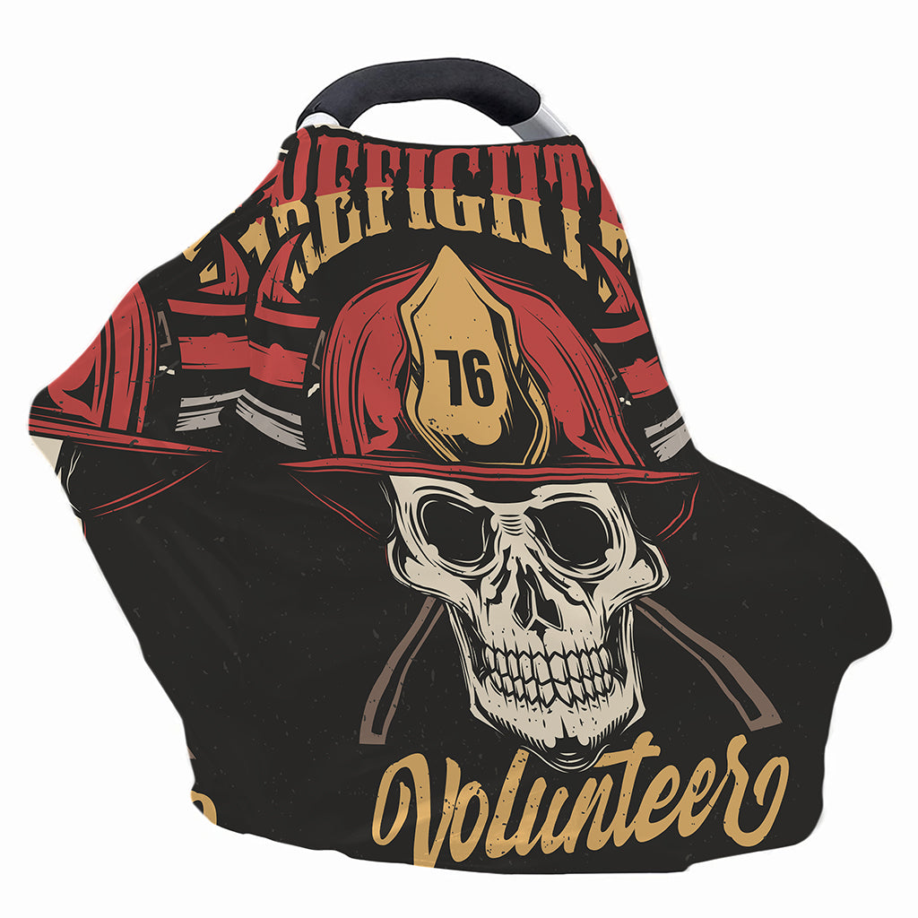 Volunteer Firefighter Print Baby Seat Cover