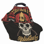 Volunteer Firefighter Print Baby Seat Cover