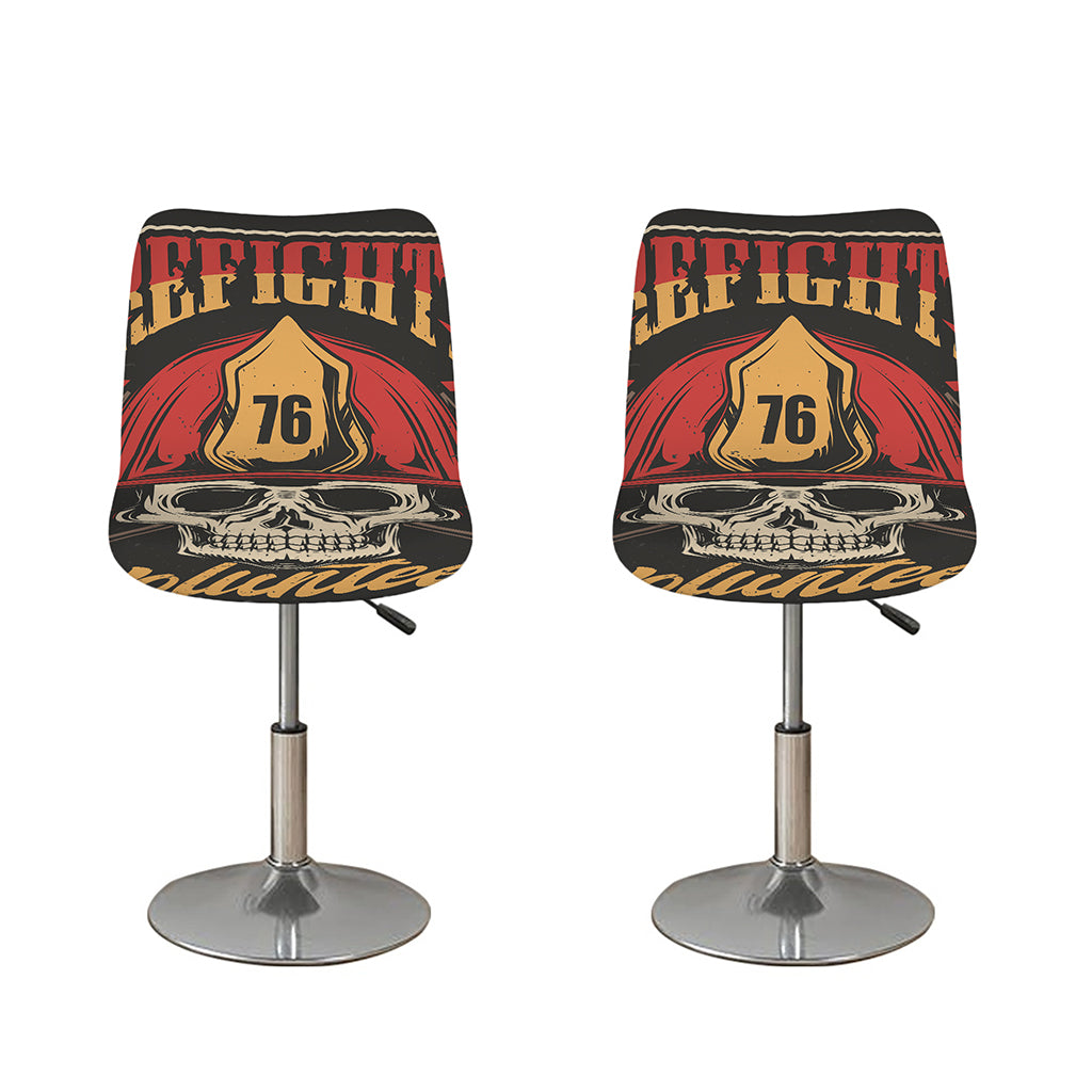 Volunteer Firefighter Print Bar Stool Covers