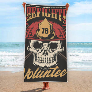 Volunteer Firefighter Print Beach Towel