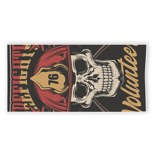 Volunteer Firefighter Print Beach Towel