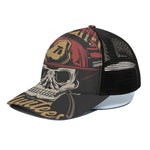 Volunteer Firefighter Print Black Mesh Trucker Cap
