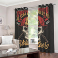 Volunteer Firefighter Print Dimout Grommet Curtains