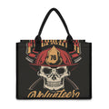 Volunteer Firefighter Print Canvas Tote Bag