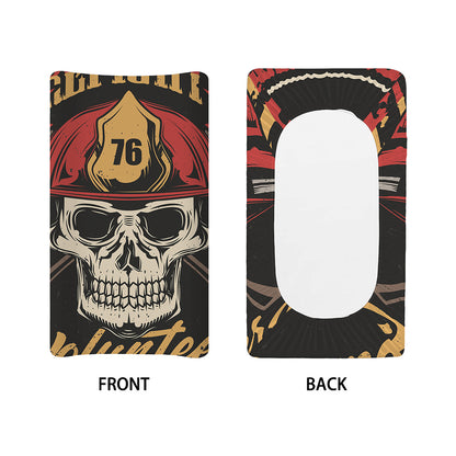 Volunteer Firefighter Print Changing Pad Cover