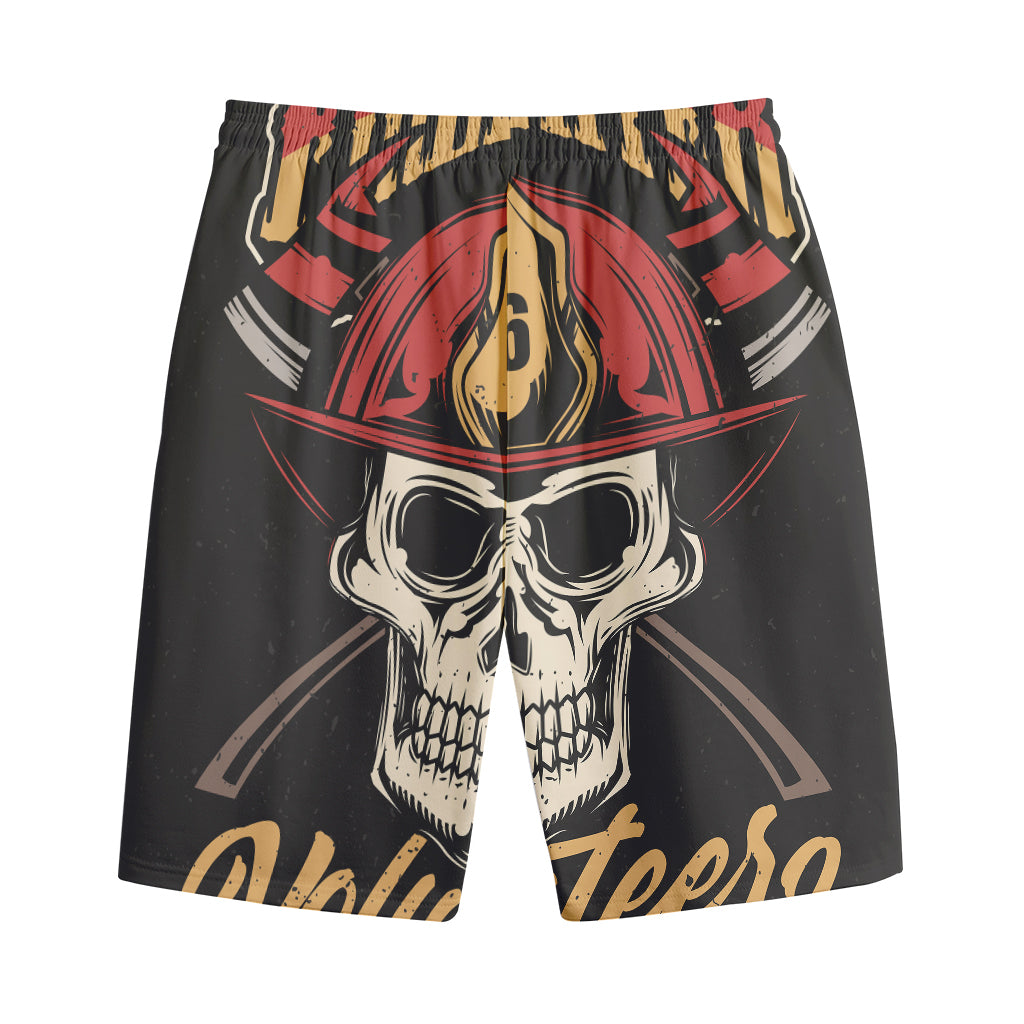 Volunteer Firefighter Print Cotton Shorts