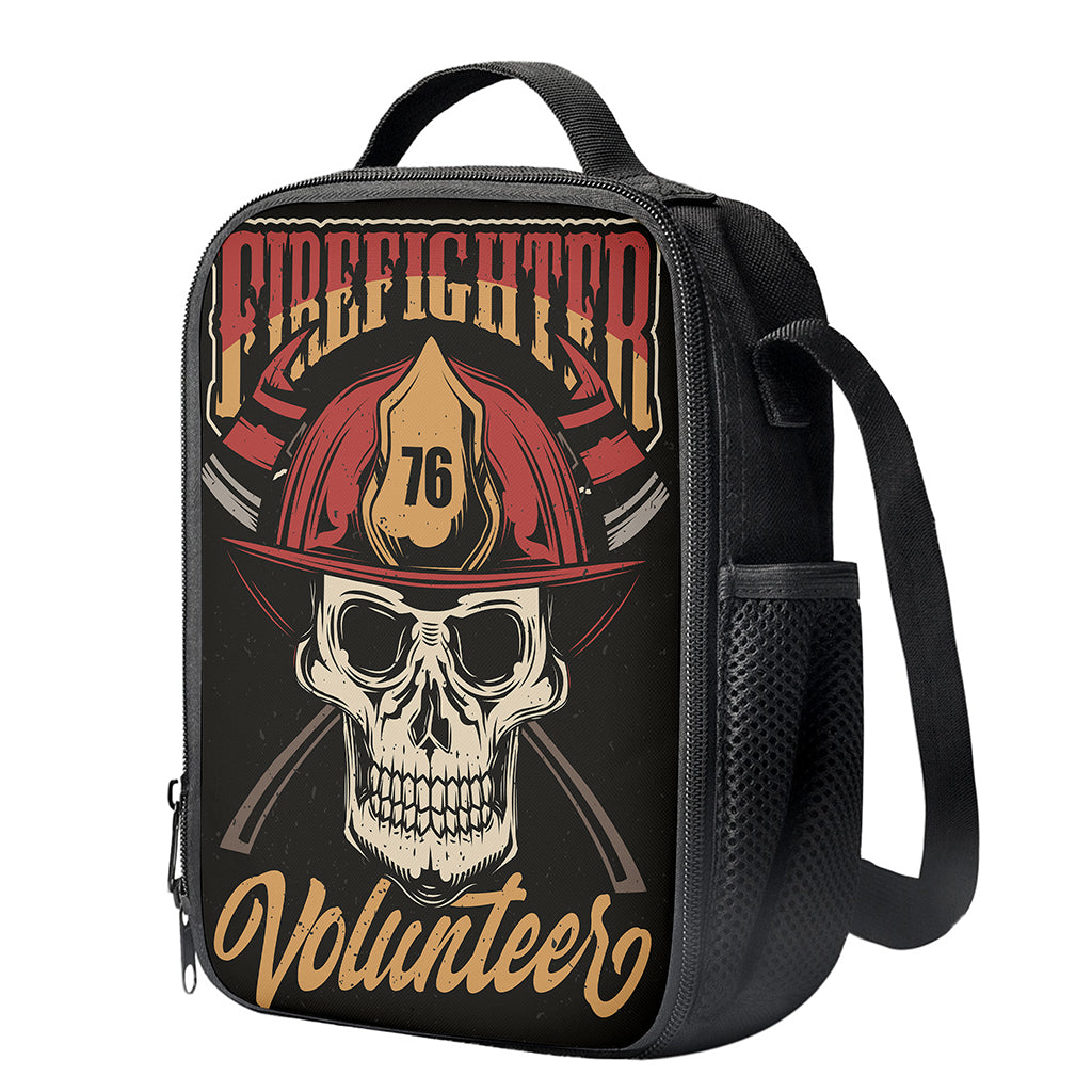 Volunteer Firefighter Print Crossbody Lunch Bag