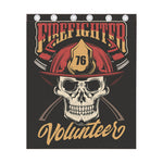 Volunteer Firefighter Print Curtain