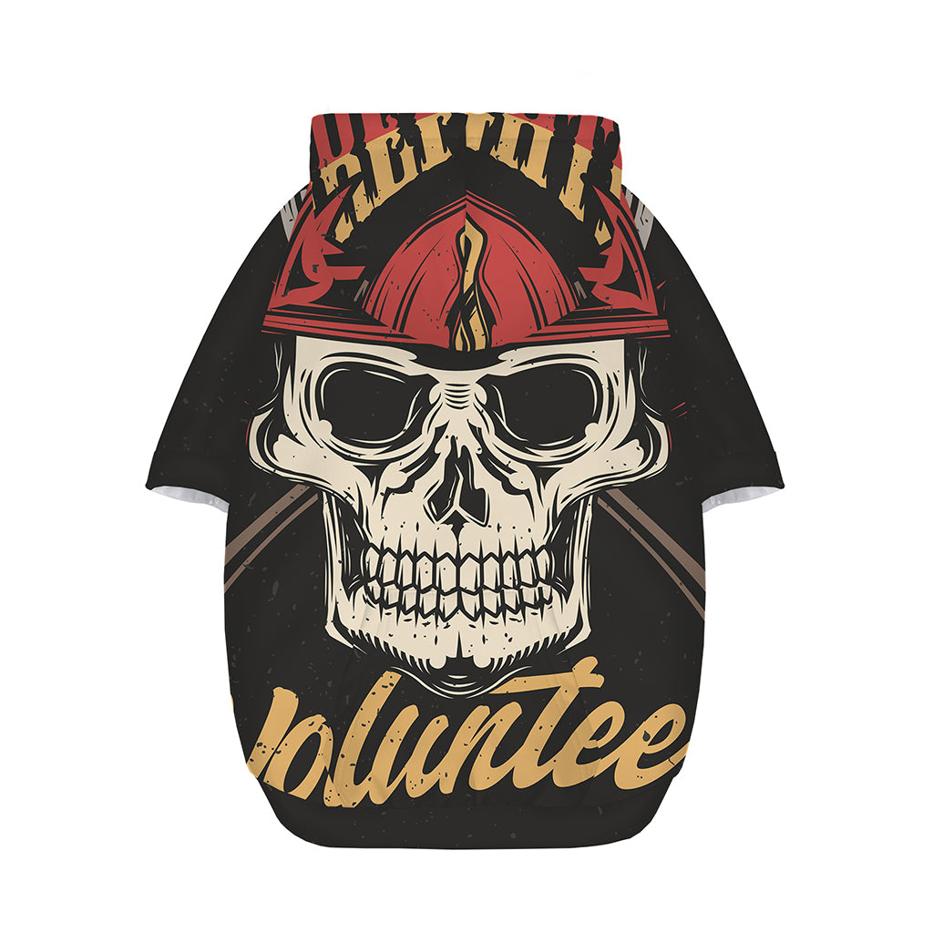 Volunteer Firefighter Print Dog Zip Up Hoodie
