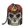 Volunteer Firefighter Print Drawstring Makeup Bag