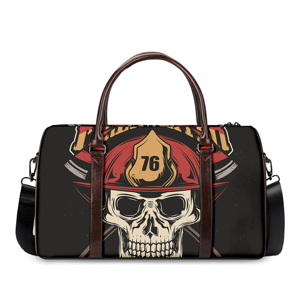 Volunteer Firefighter Print Duffle Bag