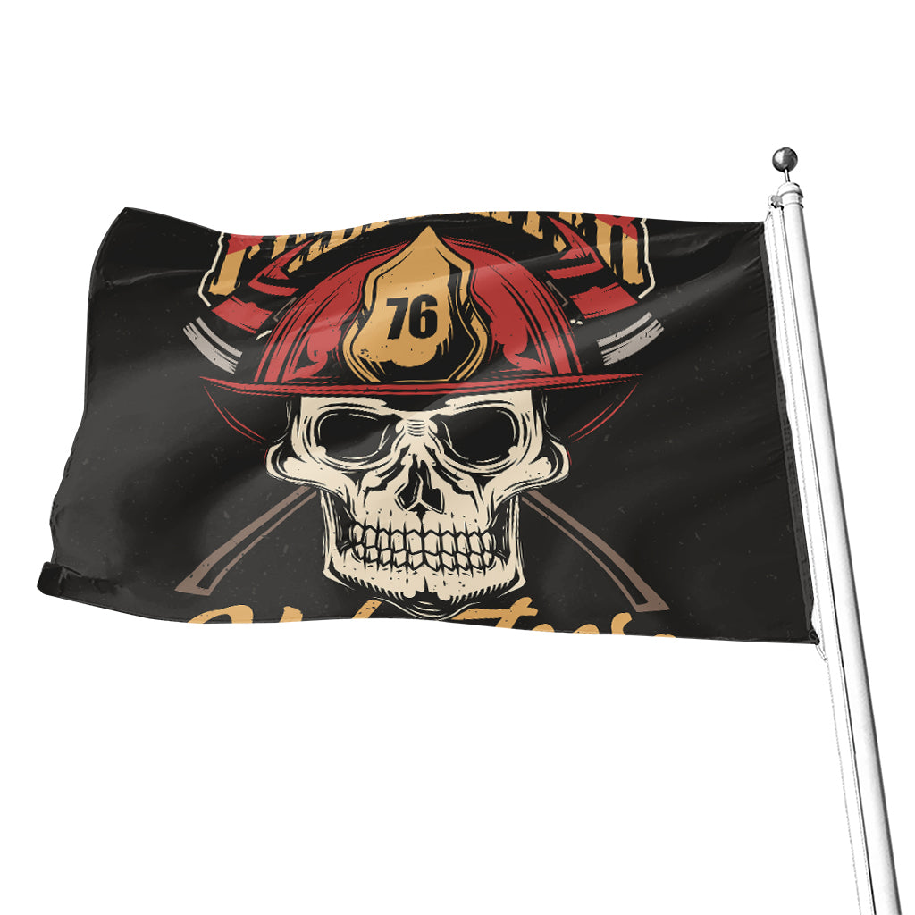 Volunteer Firefighter Print Flag