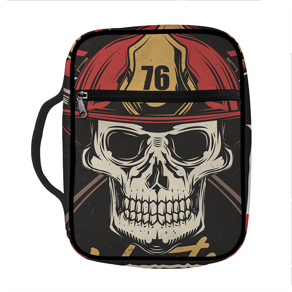 Volunteer Firefighter Print Front Pocket Bible Bag