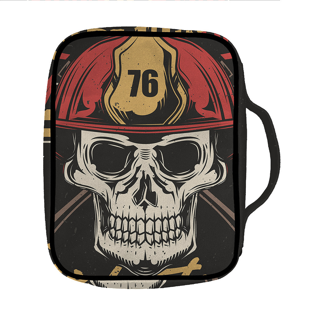Volunteer Firefighter Print Front Pocket Bible Bag