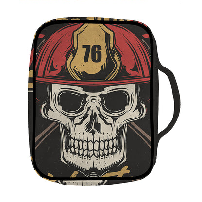 Volunteer Firefighter Print Front Pocket Bible Bag