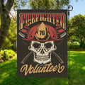 Volunteer Firefighter Print Garden Flag