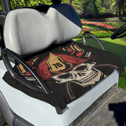 Volunteer Firefighter Print Golf Cart Seat Cover