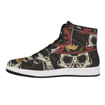 Volunteer Firefighter Print High Top Leather Sneakers
