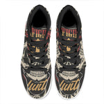 Volunteer Firefighter Print High Top Leather Sneakers