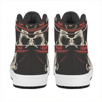 Volunteer Firefighter Print High Top Leather Sneakers