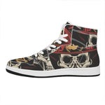 Volunteer Firefighter Print High Top Leather Sneakers