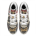 Volunteer Firefighter Print High Top Leather Sneakers
