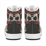 Volunteer Firefighter Print High Top Leather Sneakers